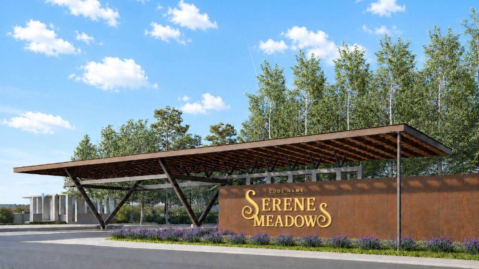 Code Name — Serene Meadows entrance arch