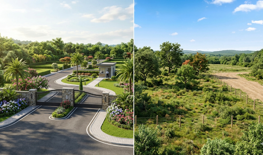 Gated vs Open Plots in North Bangalore: Which One Should You Invest In?