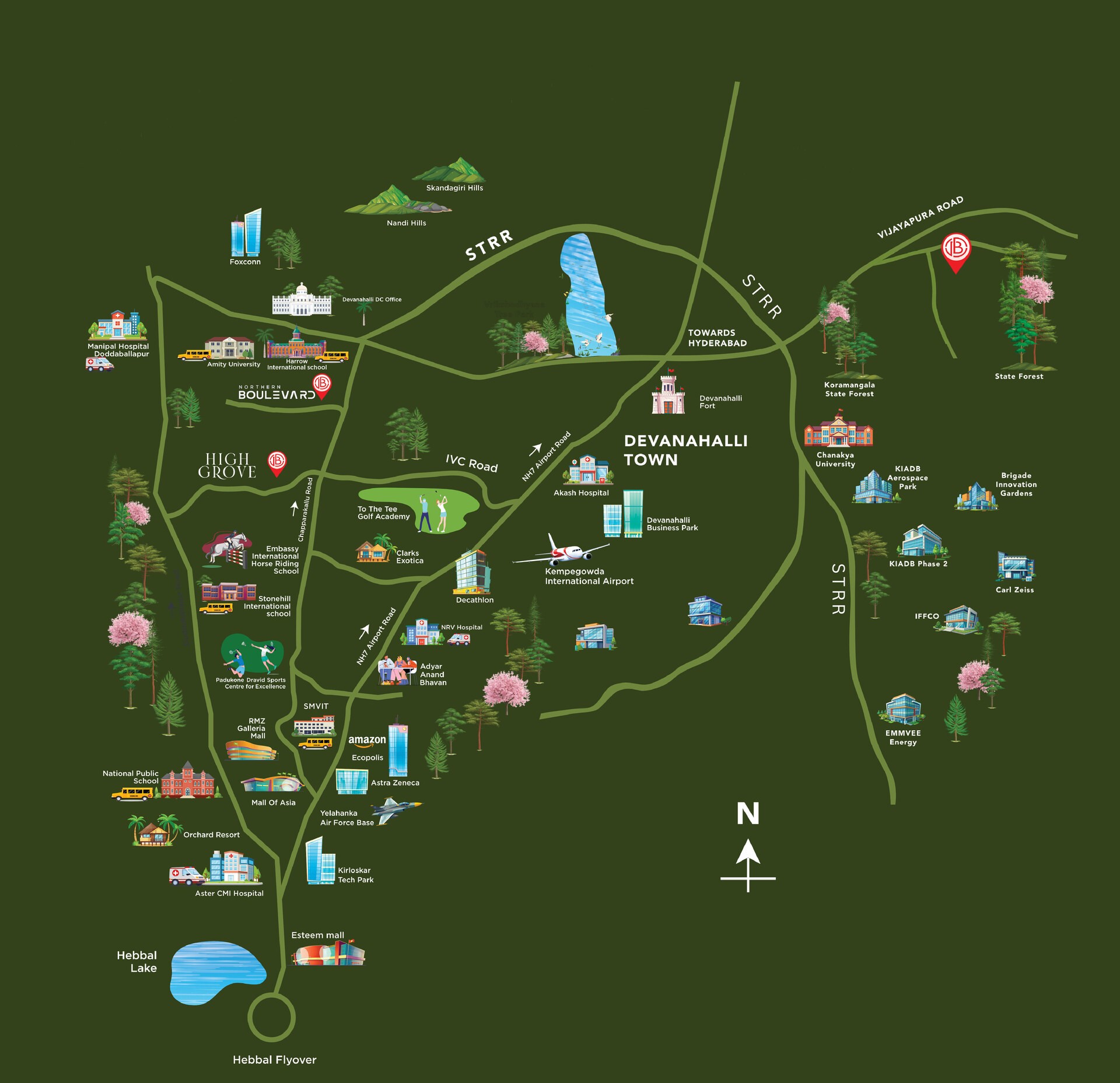 North Bangalore location advantage — Bulwark Group projects