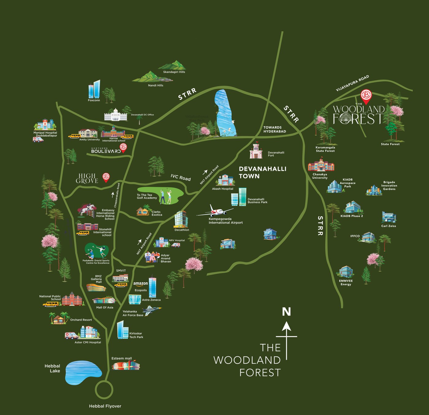 North Bangalore location advantage — Bulwark Group projects